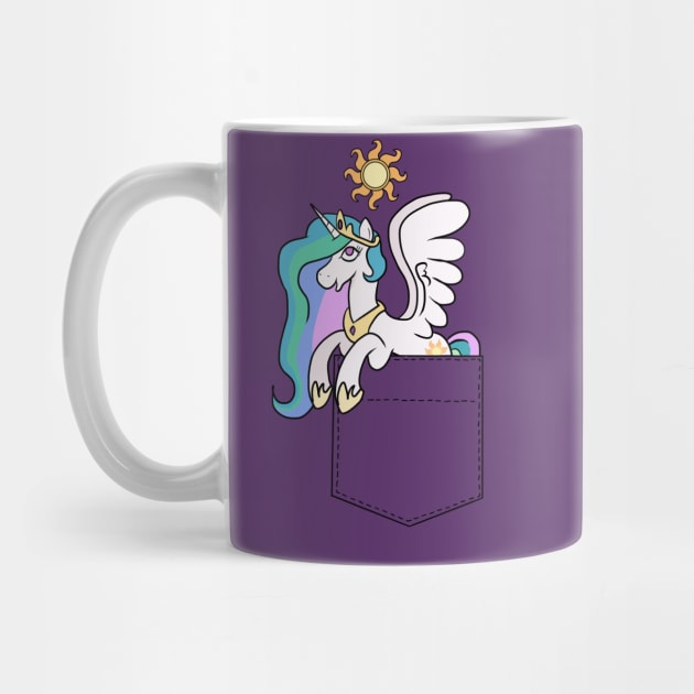 Pocket Princess Celestia by AmyNewBlue